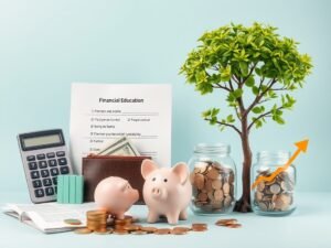 A educação financeira é um pilar fundamental para alcançar a independência financeira e garantir um futuro sem preocupações.